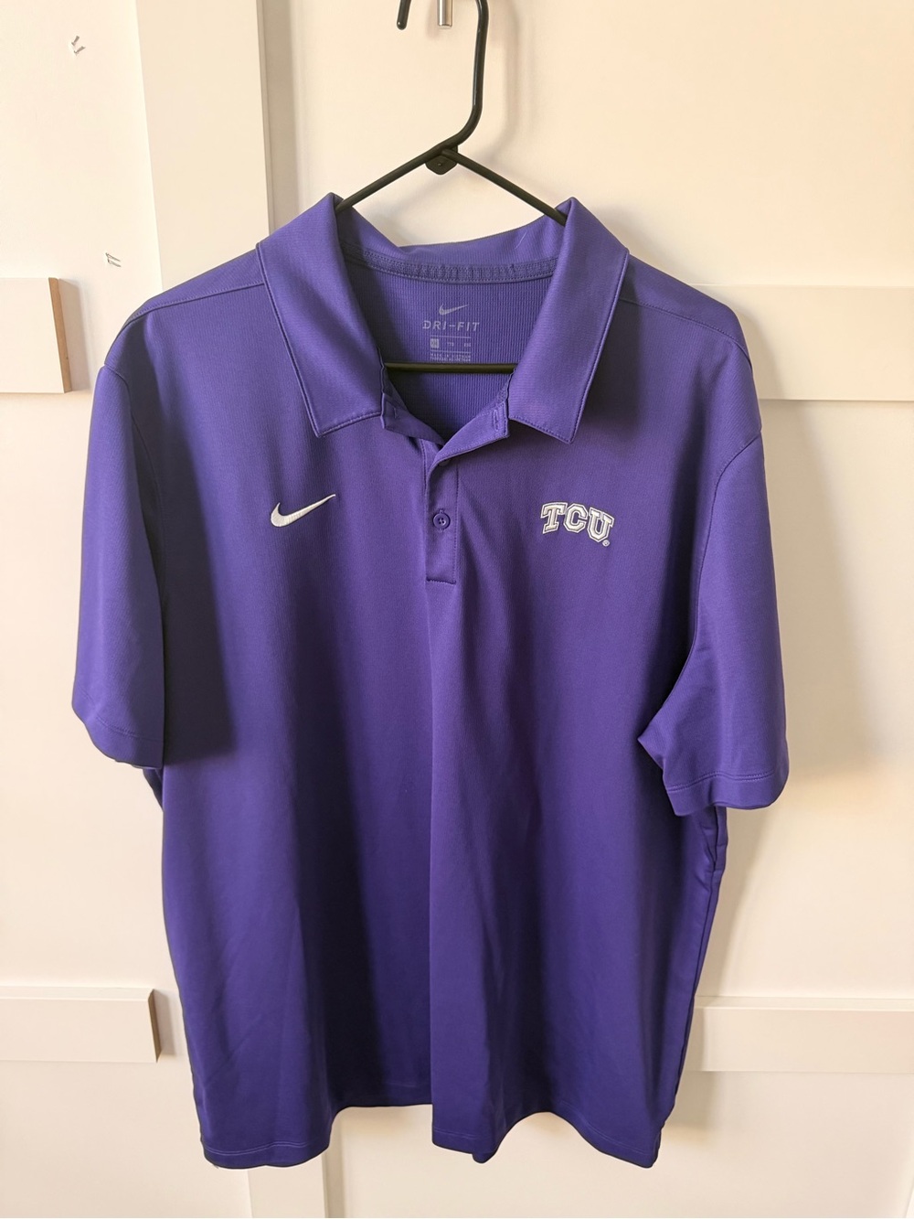 Nike TCU Purple Polo Shirt - Men's